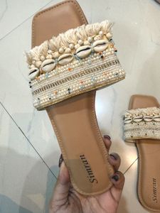 Embellished Goa Flat Sandals