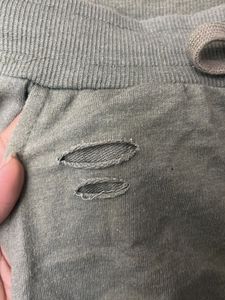 Olive Green Distressed Shorts