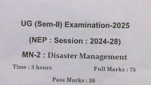 Disaster Management Textbook - UG Sem-II