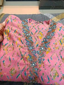 beautiful kurta with pent and dupatta