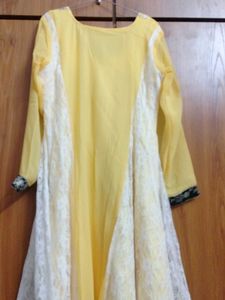 Beautiful Yellow anarkali suit