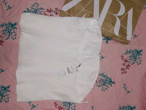 ZARA -White Corset Top