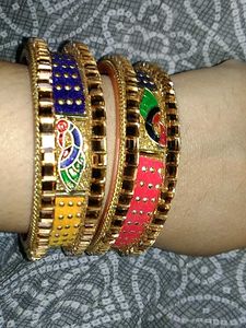 Navratri Vibrant Peacock Bangle
