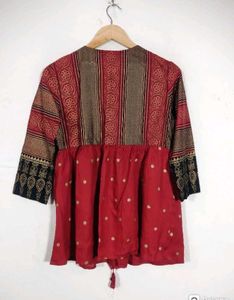Sangouri Printed Tunic Top