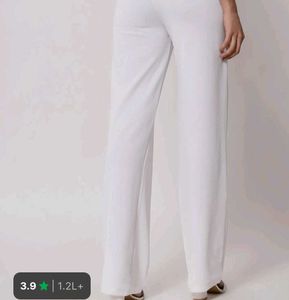 pant Elegant White Casual Trousers, whi