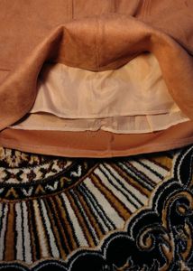Saleeee🎉🎉 Nude Pink Suede Skirt with Belt Detail
