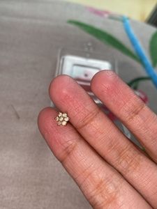 Gold Flower Stud Earrings