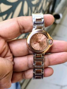 Cartier Watch - Elegant Rose Gold & Silver