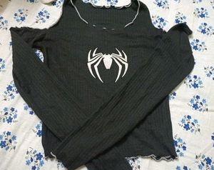 Spider-Man Inspired Cold Shoulder baddie Top