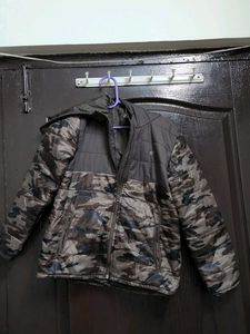 Stylish Camo Puffer Jacket
