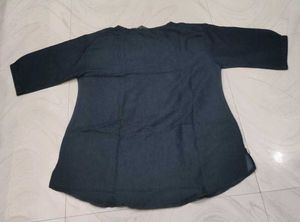 Stylish Blue Tunic Top