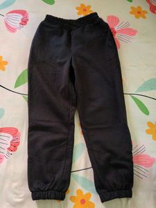 Kids Comfy Black Joggers