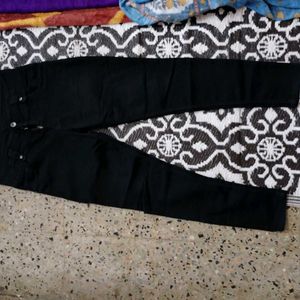 Trousers Classic Black Wide-Leg Pants