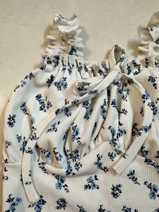 Cute Floral Crop Top