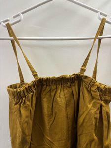 Mustard Button-Down Sundress