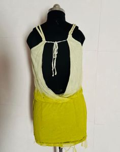 Boho Ombre Tassel Mini Dress