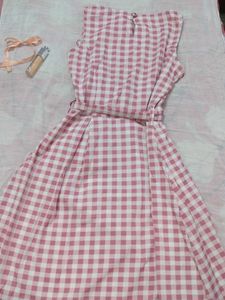 gingham print dress 🌸🫧
