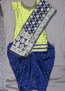 Kurta Set With RE Work Top