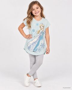 Girls Elsa Frozen Long T-shirt