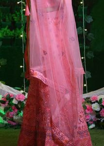 Designer Sabhyasachi Concept Pink Lehnga - Size S