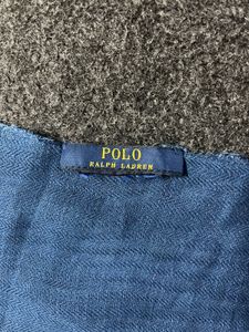 Blue Linen Scarf