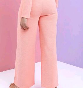 Peach Wide Leg Pants