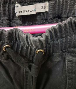 Drawstring denim Pants