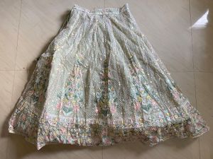 pastel green lehenga