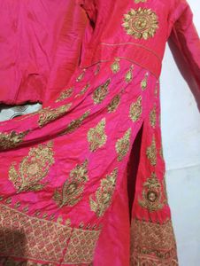 dark pink gown
