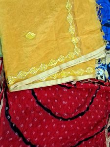 Embellished Yellow Dupatta