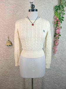 Cream Cable Knit Sweater