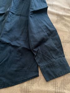 Blue Collared Button-Down Shirt
