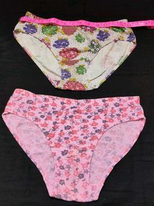 Floral Print Cotton Briefs (Set of 2)
