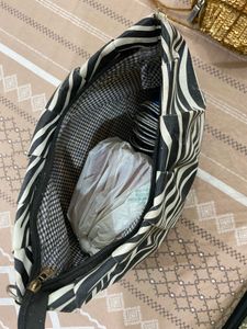 zebra print Clutch with Party Purse