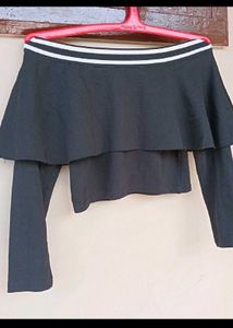 Stylish Black Layered Top 🤌❤️‍🔥