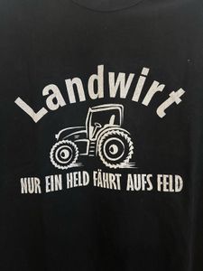 Black Tractor Graphic T-Shirt single stitch