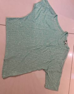 Mint Green Asymmetrical Top