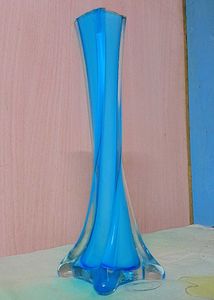Blue Glass Vase