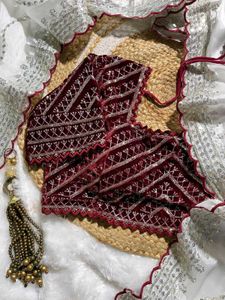 Designer Velvet Blouse with Sequins