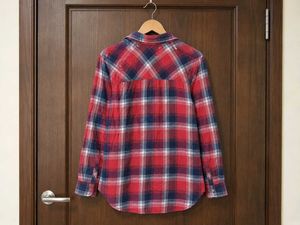 Classic Red Plaid Flannel Shirt