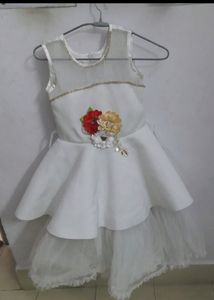Beautiful White Gown  Uper Net