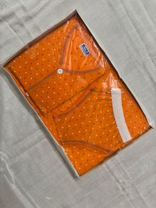 Cute Orange Kids' Sleepwear Set