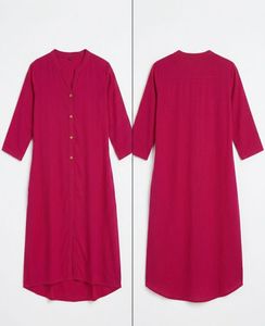 Vibrant Pink Kurta/ Long Kurta
