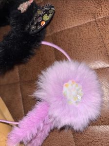 Fur Hairbands- Set of 2