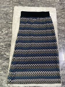 Boho Geometric Print Maxi Skirt