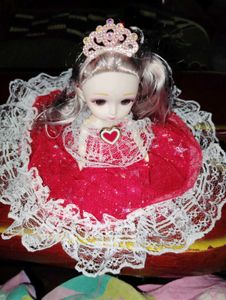 Sparkly Princess Doll with Crown