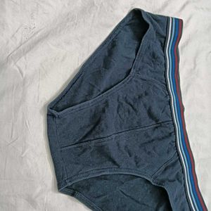 Men's Blue⭐ Briefs with Striped Waistband