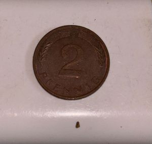Vintage German 2 Pfennig Coin