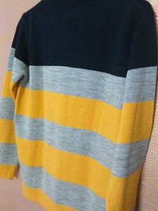 Striped Crew Neck Sweater for Men