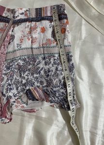 Boho Floral Patchwork Shorts